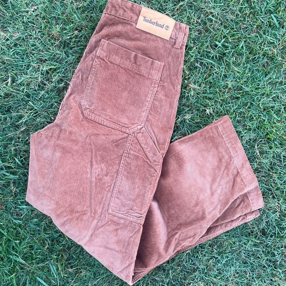New No Tag Timberland Courderoy carpenter pants size 34x30 brown